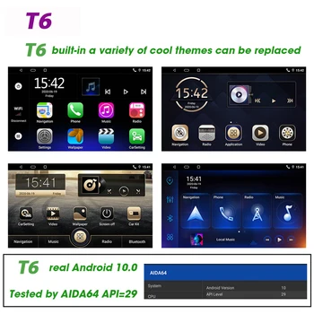 Android10.0 4G+64G Automobilio Radijo 