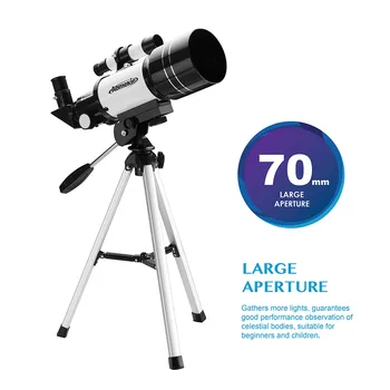 AOMEKIE 30070 Astronominis Teleskopas su Telefono Laikikliu Kompaktiškas Trikojis 15-140X Mėnulis Žiūri Monokuliariniai už Vaikas Pradedantiesiems