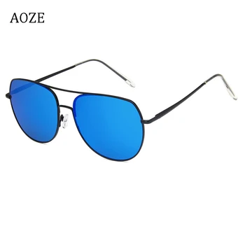 AOZE Metalo dvigubo spindulio rupūžė akiniai nuo saulės 2020 naujas Joker Europoje retro akiniai nuo saulės 0397 akiniai nuo saulės, pavasario kojos oculos de sol UV400