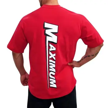 Atsitiktinis Laisvi marškinėliai vyriški Gimnastikos Fitneso trumpomis rankovėmis T-shirt Vasaros Medvilnės Atspausdinta Tee marškinėliai Topai Vyrų Crossfit Treniruotės Drabužių
