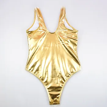 Aukso vientisi maudymosi kostiumėlį, maudymosi Kostiumėliai, Sporto Backless Bodysuits Moterų Vientisų Maudymosi Kostiumą Plaukti Vasaros Paplūdimio Drabužiai Aukštos Cut