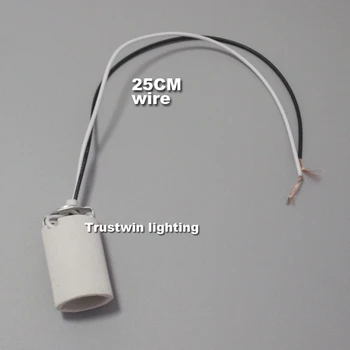 Aukštos kokybės vietoje šviesos prožektorius su elektros laidais kabelis bazės lizdas E14 lempos lemputė šviesos turėtojas