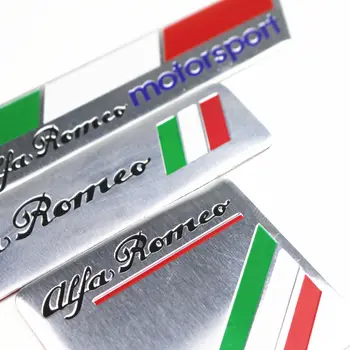 Automobilių Apdailos Lipdukai Logotipas 3D Aliuminio Logotipas Ženklelis Decal Alfa Romeo 159 147 156 giulietta 147 159 mito puikus