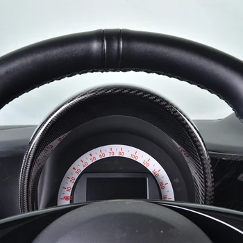 Automobilių tachometras, prietaisų skydelis anglies pluošto apdaila Mercedes Naujas Smart 453 Fortwo Forfour automobilio stilius modifikuoti priedai