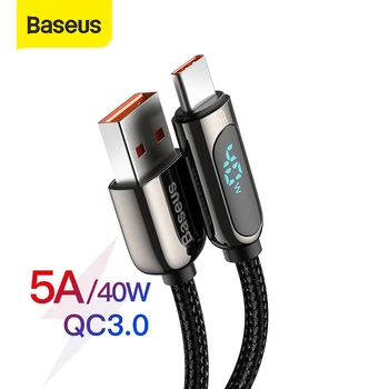 Baseus 5A USB C Tipo Kabelis USB C Kabelio Tipas C kabelio 