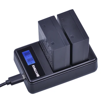 Batmax 1800mAh BLH-1 BLH1 Baterija+LCD Dual USB Kroviklis skirtas Olympus E-M1 Mark II Fotoaparatas