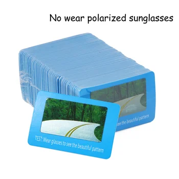 BerWer Nešioti Akinius patikrinti Poliarizuota bandymo kortelė padėti jums patikrinti jūsų Akiniai nuo saulės, Poliarizuoti