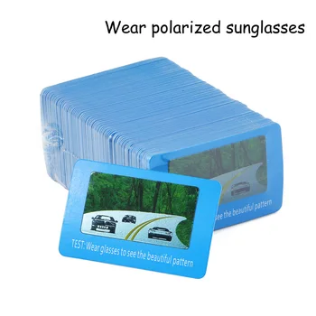 BerWer Nešioti Akinius patikrinti Poliarizuota bandymo kortelė padėti jums patikrinti jūsų Akiniai nuo saulės, Poliarizuoti