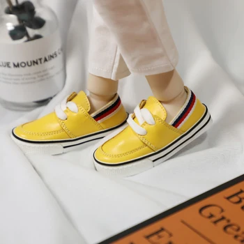 BJD doll batai geltona žemą viršutinį valdybos batai 1/3 1/4 Dėdė BJD SD SD13 lėlės Sport Laisvalaikio bateliai lėlės priedai