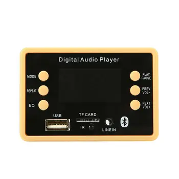 Bluetooth 5.0 MP3 Dekoderis Valdybos Modulis su Ekrano 12V Automobilinis USB MP3 Grotuvas, WMA, WAV TF Kortelės Lizdas /USB / FM su Nuotolinio valdymo pultelis