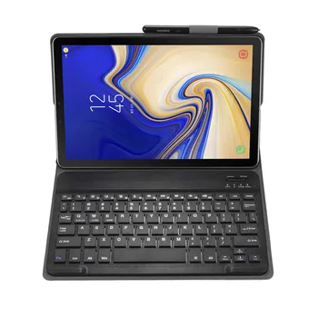 Bluetooth keyboard Case For Samsung Galaxy Tab 10,5 T590 T595 Tab 10.1 T580 T585 Dangtelis Nuimamas Bluetooth klaviatūra