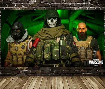 Call of Duty: Warzone Žaidimas Plakatas Anime drobės Dekoratyvinis Dažymas Sienų Lipdukai HomeDecoration sienos menas drobė