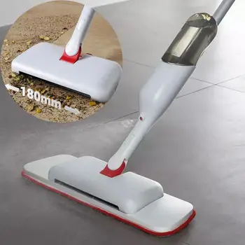 Cleanhome 3 1. Spray Mop & Sweeper Mikropluošto Trinkelėmis Grandiklis Daugkartiniai Vandens Bakas Kietmedžio Keraminių Plytelių Grindų Valymo