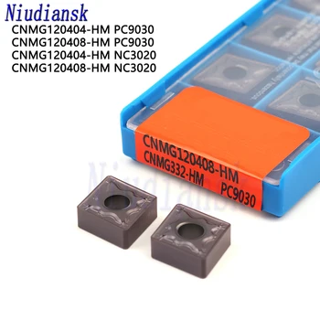 CNMG120404 CNMG120408-HM NC3020 CNMG120404-HM PC9030 išorės tekinimo įrankis Karbido įterpti tekinimo įterpti CNC tekinimo staklių Pjovimo įrankiai