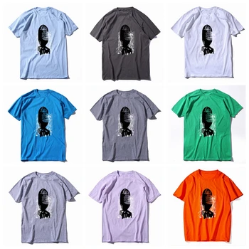 COOLMIND grynos medvilnės trumpomis rankovėmis kietas nuostabių vyrų marškinėliai atsitiktinis vasaros laisvi vyrai t-shirt o-kaklo marškinėlius mens tee marškinėliai QI0101A