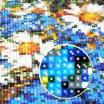 Didelio Dydžio Mozaikos Visą Nuotrauką Siuvinėjimo Strazdų Mėlyna, Vandenyno Bangų, Saulės 5D 