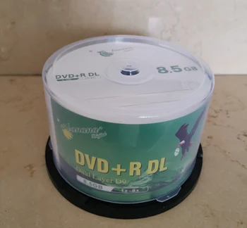 Didmeninė DVD+R DL 8.5 GB dual layer D9 8X 240min 10vnt/lot nemokamas pristatymas