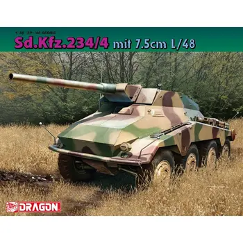 DRAGON 6814 1/35 Sd.Kfz.234/4 mit 7.5 cm L/48 Skalės modelis Rinkinys