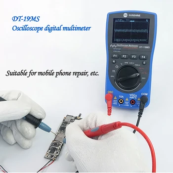 DT-19MS Nešiojamą Oscilloscope multimetras Mobiliųjų telefonų remontas daugiafunkcį Didelio tikslumo mažas 2 in 1 oscilloscope multimetras