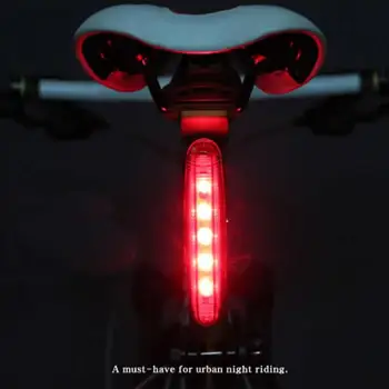 Dviratis Dviračio Žibintas užpakalinis žibintas atsparus Vandeniui 5 LED Raudonos Uodegos Šviesos Itin Ryškus Įspėjimo Dviračių Nešiojamų Šviesos USB Įkrovimo Lemputė