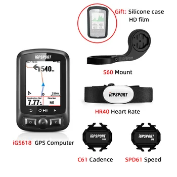 Dviračių Kompiuterio iGPSPORT iGS618 iGS620 GPS Tracker Dviratį Navigacijos Spidometras IPX7 3000 Valandų Duomenų Spalvotas Ekranas Hodometro rodmens