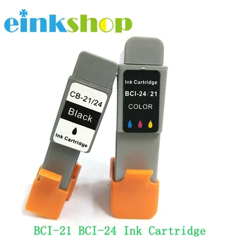 Einkshop rašalo kasetė BCI-21 BCI-24 bci 21 24 rašalo kasetė Canon BJC 2000 2100 2115 2120 400 410 400j 4000 spausdintuvą
