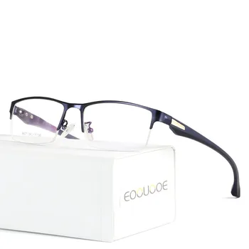 EOOUOOE 2019 Prekės ženklo Dizainas Vyrų Lydinio Optiniai Stiklai Vyrų Recepto Gafas Oculos De Grau Vyrų Trumparegystė Juoda Rėmo Akiniai