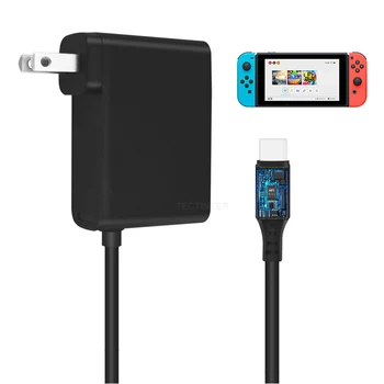 ES ir JAV Kištukas AC Adapteris, Įkroviklis Nintendo Jungiklis NR Žaidimų Konsolės USB 5V Tipas C Galia