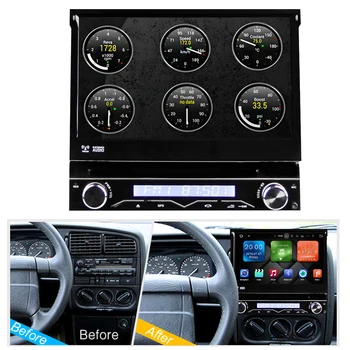 Eunavi 1 Din Android10 Automobilių DVD multimedijos radijo Grotuvas GPS Universalus GPS Navigacijos AUTO Radijas Stereo WIFI, MP3 Audio USB SWC