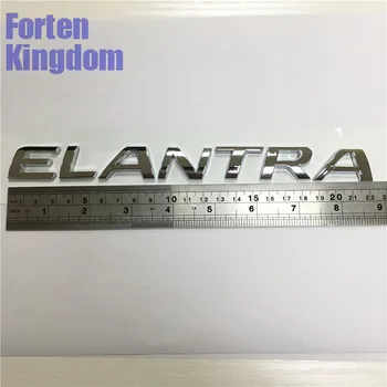 Forten Karalystė 1 Gabalas Naujas Stilius Žodis ELANTRA Automobilis, ABS Chrome 