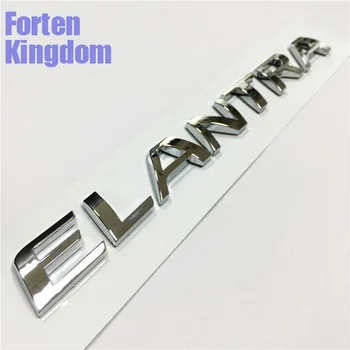 Forten Karalystė 1 Gabalas Naujas Stilius Žodis ELANTRA Automobilis, ABS Chrome 