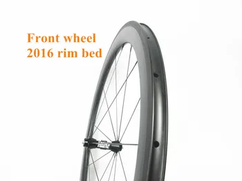 FSC50CM-23U-2016 Farsports U formos 2016 anglies ratų 50Cx23mm anglies kniedė, skirta aširačio Naujo dizaino kelio 20/24H dviračio rato