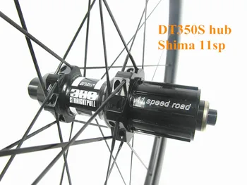 FSC50CM-23U-2016 Farsports U formos 2016 anglies ratų 50Cx23mm anglies kniedė, skirta aširačio Naujo dizaino kelio 20/24H dviračio rato