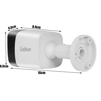 Gadinan HAINAUT Kamera 720P CMOS Jutiklis 2000TVL IR-Cut Filtras Indoor / Outdoor Vandeniui 1080P 3,6 mm Objektyvas, Plastikiniai Saugumo Kameros