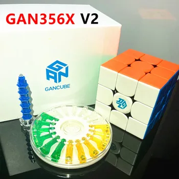 GAN356X V2 3x3x3 kubo GAN356 X V2 3x3 Magnetinio Greitis kubo Magija gan356 X V2 GAN 356 X V2 Įspūdį magnetas Kubo suaugusiems vaikams Žaislai