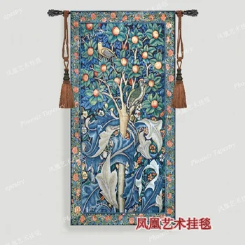 Genys Vestuvių dovana Sienos kabo gobelenas 140*68cm medžio Namų jacauard audinio tekstilės Aubusson William Morris H125
