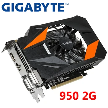 GIGABAITAS Originalus GPU GTX 950 2GB Vaizdo plokštė 128 bitų GDDR5 Grafinės Kortos nVIDIA Geforce GTX950 Kompiuterį, 2GB Videocard Žemėlapyje