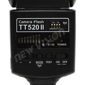 Godox Thinklite Fotoaparato Blykstė TT520II su Build-in 433MHz Belaidžio Signalo Canon Nikon 