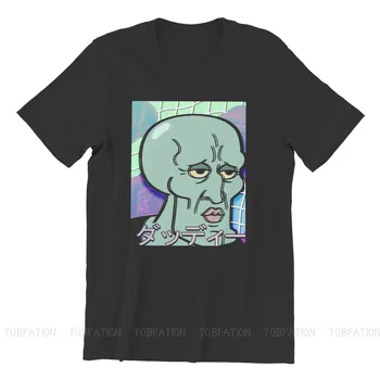 Gražus Squidward Vyrų Marškinėlius Vaporwave Estetinio Vizualinio Meno Stiliaus Interneto Meme Retro Crewneck Trumpas Rankovės Marškinėliai Dovanų Idėjos