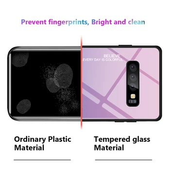 Grūdintas Stiklas Case For Samsung Galaxy S10 S10e A9 A7 A8 A6 Plius 2018 A5 A7 2017 J8 J4 J6 Plius S8 S9 Plus Pastaba 8 9 10 Dangtis