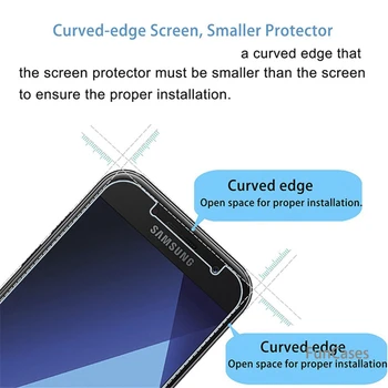 Grūdintas stiklas Samsung Galaxy J5 j3 skyrius A5 A3 S7 Premjero 2017 J2 A8 J6 2018 kino 9H 0.26 Nekilnojamojo Premium Screen Protector Apsauginė