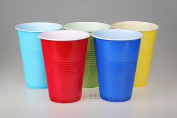 Gėrimas&Meno 50PCS Vienkartiniai Plastikiniai Taurės 5 Spalvų Šalis Puodeliai Kokso Beer Pong Rinkinys Gimtadienio Bachelorette Solo Puodeliai