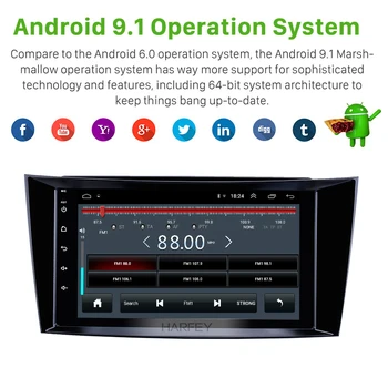 Harfey Android 9.0 8inch Automobilių GPS Multimedijos Grotuvo 2001 2002-2010 M. Mercedes Benz E-Class W211/CLS W219/CLK W209/G-Class W463