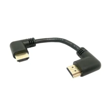 HDMI 2.0 4K 3D Dual 90 Laipsnių Kampu į Kairę HDMI Male į Kairę Kampu HDMI Male HDTV Kabelis, DVD PS3 PC 15cm/50cm/100cm 3FT