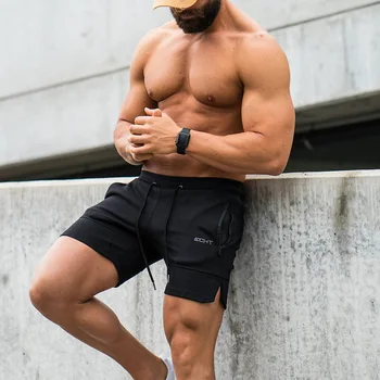 HETUAF 2019 Naujas Mens ECHT Sporto Atsitiktinis Šortai, Medvilnės Kultūrizmo Sweatpants Fitneso Trumpas Jogger Laisvalaikio Salės Vyrų Šortai