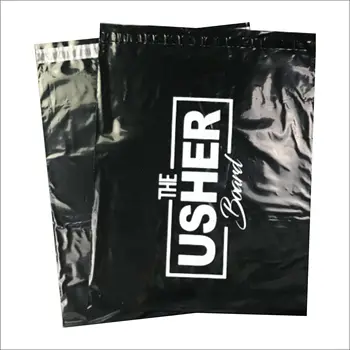 Individualų juoda spausdinimo eco-friendly biologiškai poli pašto paketą laivybos voko logotipą plastiko greitojo pašto maišas