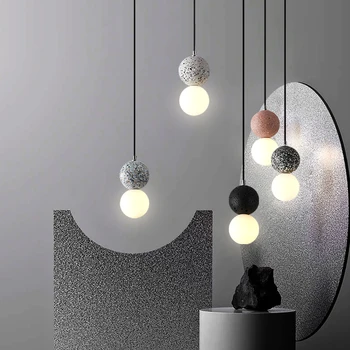 Ins LED Cemento Sieniniai šviestuvai Modernus Dekoro Kabinti Lubų Lempos Retro Kavinė Liustra Apšvietimo Miegamasis Šviesos Armatūra