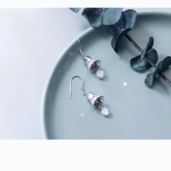 INZATT Nekilnojamojo 925 Sterlingas Sidabro Etninės Subtilus Nėriniai Cirkonis Lašas Auskarai į Mados Moterų 2018 Fine Jewelry Unikalaus Dizaino Dovana