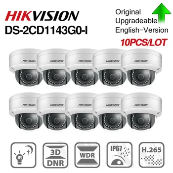 Išankstinio pardavimo Hikvision DS-2CD1143G0-aš POE Vaizdo Stebėjimo 4MP Tinklo Dome Kameros 30M IR IP67 IK10 H. 265 lizdas 10vnt/daug