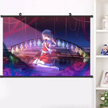 Japonijos Anime TouHou Project Hakurei Reimu Cosplay Sienos Pažymėkite Freskos Plakatas Sienos Pakabinti Plakatą Otaku Namų Meno Dekoro Surinkti 40*60cm